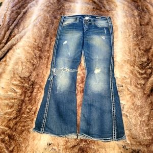 Silver Jeans distressed dark wash women's Jeans Size 28